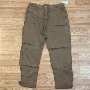 Women’s Dark Khaki Ankle Chino Pants